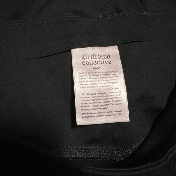 Girlfriend Collective high rise crop black leggings size Small - Picture 6 of 10